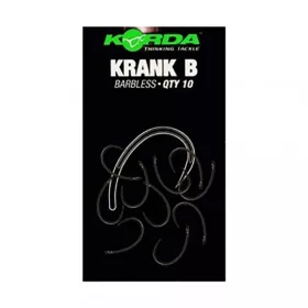 Korda Krank Barbless 8 cu ochi, Cârlig fără barbă 10 buc