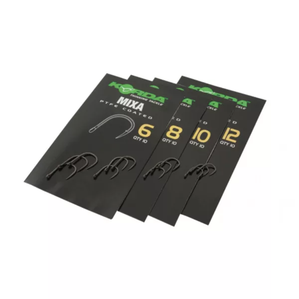 Korda Mixa B Hook 12 Cârlig Boilie Fără Barbă, Cu Ochi, 10buc