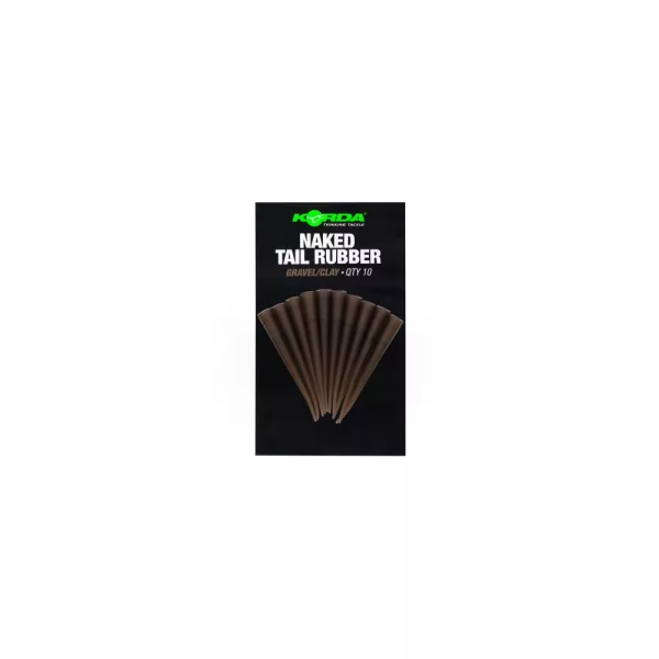 Korda Naked Tail Rubber Gravel/Clay Manșon de silicon 10 buc