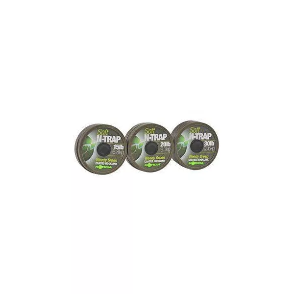 Korda N-Trap Soft 15lb Weedy Green - fir de forfac pentru boilies