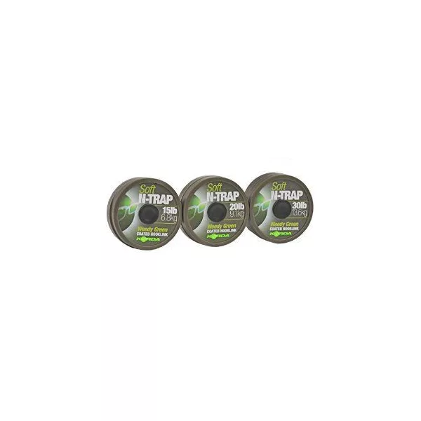 Korda N-Trap Soft 20lb Weedy Green - fir de forfac pentru boilies