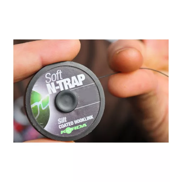 Korda N-Trap Semi Stiff 15lb Silt - fir de forfac pentru pescuit la crap