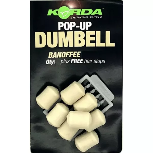 Korda Pop-up Dumbell Banoffee (12mm) - 8 buc - imitație de momeală