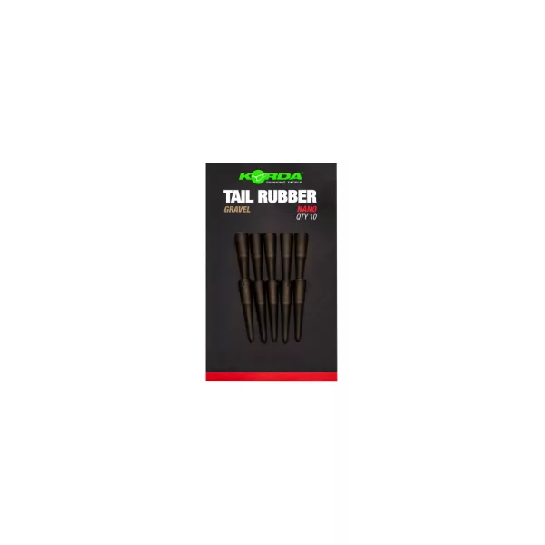 Korda Tail Rubber Nano Gravel Manșon de cauciuc 10 buc