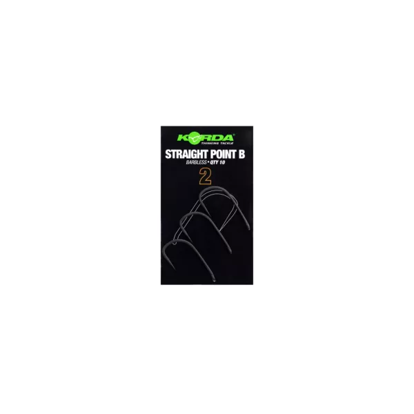 Korda Straight Point 2 Füles, Szakáll Nélküli Horog 10db
