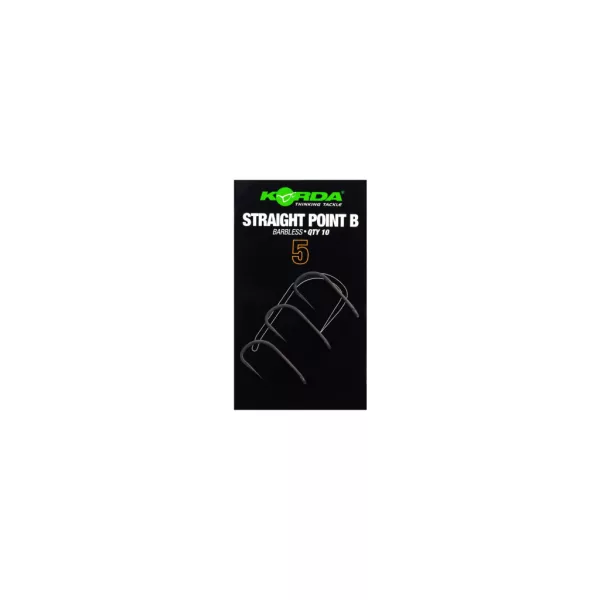 Korda Straight Point 5 Füles, Szakáll Nélküli Horog 10db
