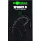 Korda Spinner B Hook 2 Cârlig Fără Barbetă pentru Boilie, cu Ochet, 10 buc