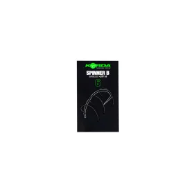   Korda Spinner B Hook 6 Cârlig de boilies cu ochet, fără barbă 10 buc