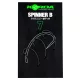Korda Spinner B 7 Cârlig de boilies cu ochi, cu barbetă 10buc