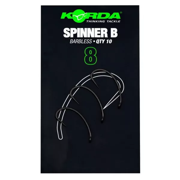 Korda Spinner B 8 Cârlig de boilies cu ochi, cu barbetă 10buc