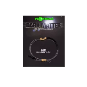   Korda Dark Matter Leader QC Swivel Transparent 30cm 30lb Montură Boiles Pre-legată