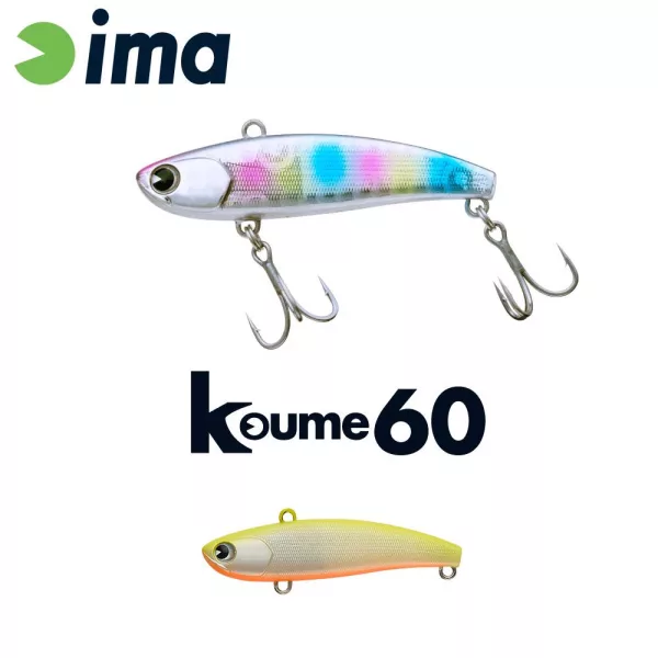 Ima Koume Vibration 60 6cm 11gr 102 Chart Back Pearl Wobbler