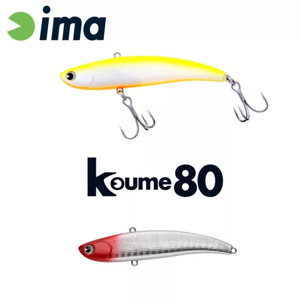 Ima Koume Vibration 80 8cm 15gr 101 Red Head Wobbler