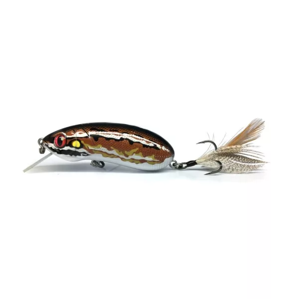 LUREFANS CC70 - Plutitor 12,5g/70mm, Wobbler cu cod de culoare 17 Brown Frog