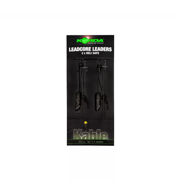 Korda Leadcore Heli Safe Weed 1,00m Ansamblu Leadcore Pre-legat 2buc