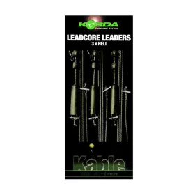   Korda Leadcore Heli Weed/Silt Montură de crap Prelegată 3 buc