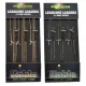 Korda Leadcore leader Ring Swivel Gravel, 3 per pack