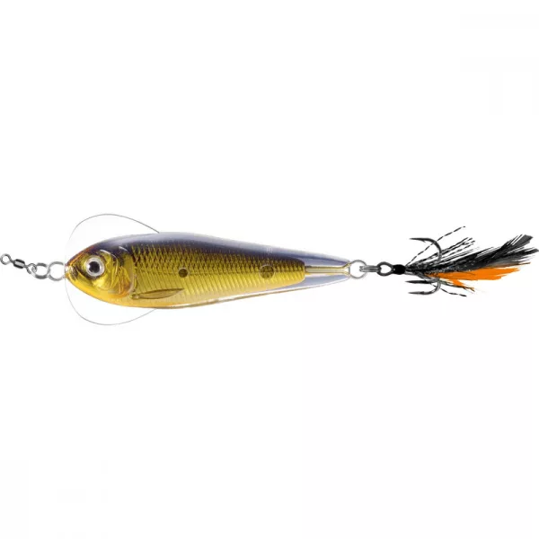 Livetarget Flutter Shad Jigging Spoon Gold/Black 11gr 5cm Lingură oscilantă