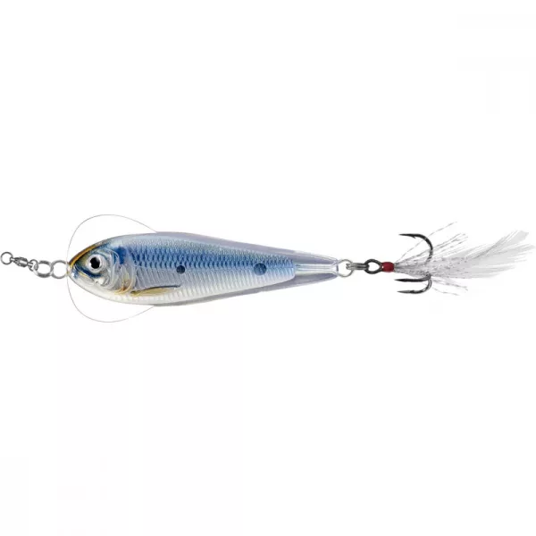 Livetarget Flutter Shad Jigging Spoon Silver/Blue 14gr 5,5cm Lingură oscilantă