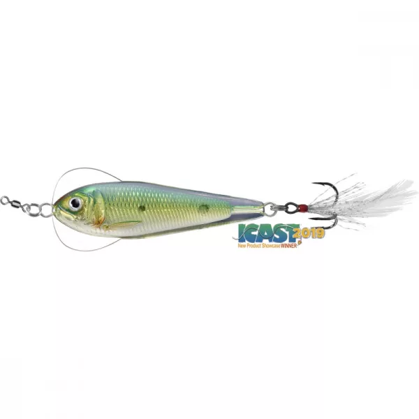 Livetarget Flutter Shad Jigging Spoon Gold/Green 14gr 5,5cm Lingură oscilantă