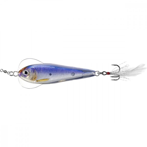 Livetarget Flutter Shad Jigging Spoon Silver/Violet 14gr 5,5cm Lingură oscilantă