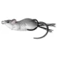Livetarget Mouse Walking Bait Gri/Alb 7cm 14gr Momeală Artificială Șoarece