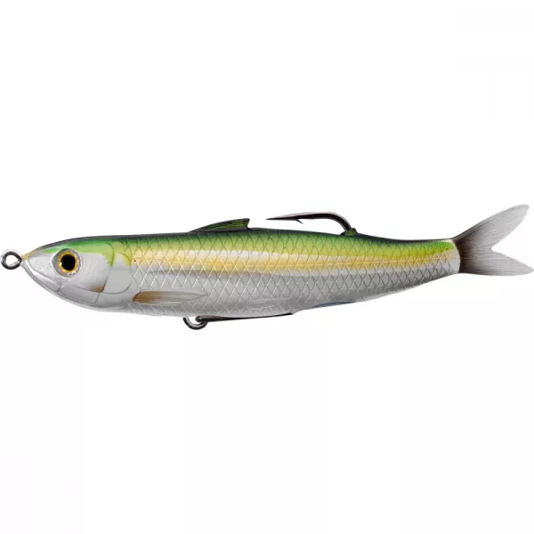 Livetarget Shiner Walking Bait Lămâie Verde Metalic 11,5cm 14gr Pește de cauciuc