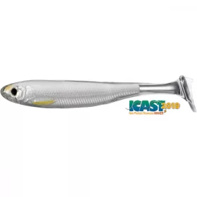   Livetarget Slow-Roll Shiner Paddle Tail Silver/Pearl 10cm Nalucă moale 4 buc.