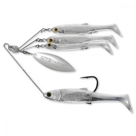   Livetarget Minnow Spinner Rig Alb Perlat/Argintiu Mic 11gr Spinnerbait