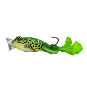   Livetarget The Ultimate Frog Popper Bait Verde Galben 5cm 21gr Imitatie Broască