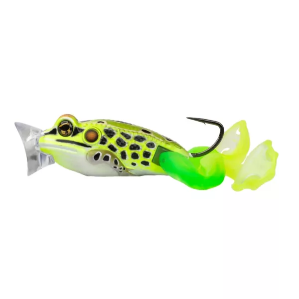 Livetarget The Ultimate Frog Popper Bait Galben Fluorescent Verde 5cm 21gr Imitatie Broască