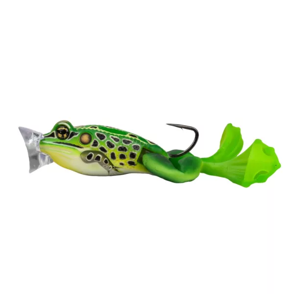 Livetarget Momeală Popper Broască Supremă Verde-Galben 6,3cm 28gr Imitație de Broască