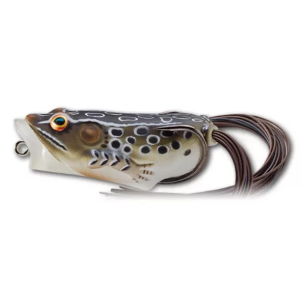 Livetarget Frog Popper Brown Black 5,5cm 11gr Imițatie Broască Plutitoare