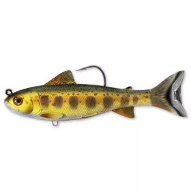  Livetarget Trout Parr Swimbait Gold Olive 10,9cm 21gr Nălucă din cauciuc