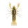 Livetarget Rac Neechipat Galben-Dovleac 7,1cm Scufundător Rac de plastic 6buc