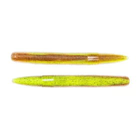   Livetarget Stick Worm Chartreuse-Maro 7,6cm Profil de râme 10buc