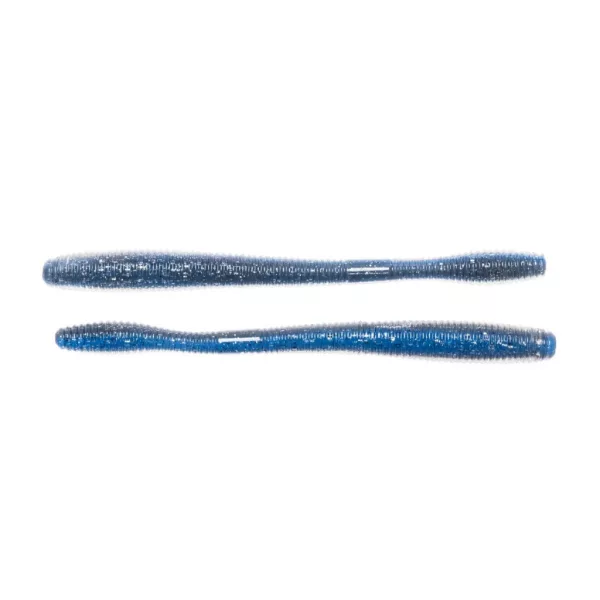 Livetarget Vierme cu coadă dreaptă Argintiu-Albastru 11,4cm Imitație Vierme 10 buc.