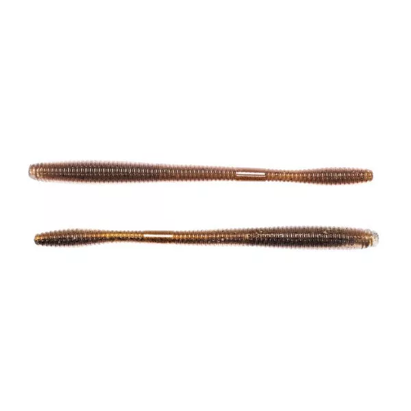 Livetarget Straight Tail Worm Brown-Black 11,4cm Imitație Vierme 4buc