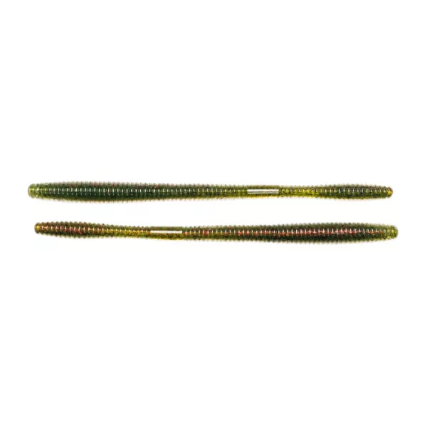 Livetarget Vierme cu coadă dreaptă Verde-Roșu 11,4cm Imitație Vierme 10 buc.