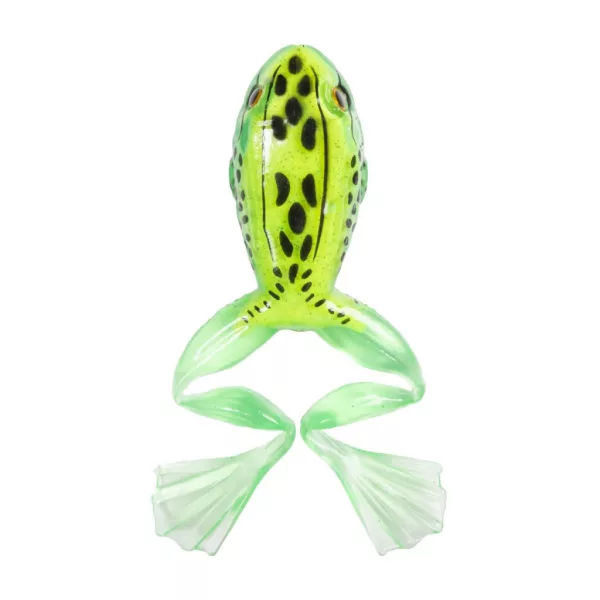 Livetarget Freestyle Frog Green-White 5cm Imitație de Broască 4 buc