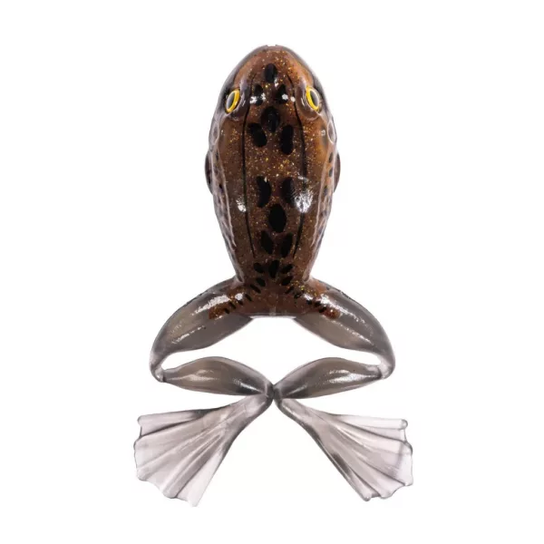 Livetarget Freestyle Frog Brown-Black 7,5cm Imitație de Broască 2 buc