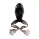 Livetarget Broască Freestyle Negru-Negru 7,5cm Imitație Broască 2 buc