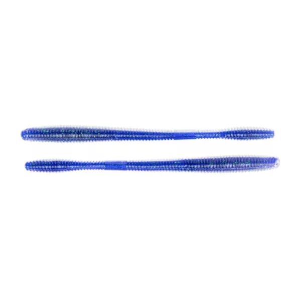 Livetarget Straight Tail Worm Blue-Purple 14cm Imitație de Vierme 10 buc