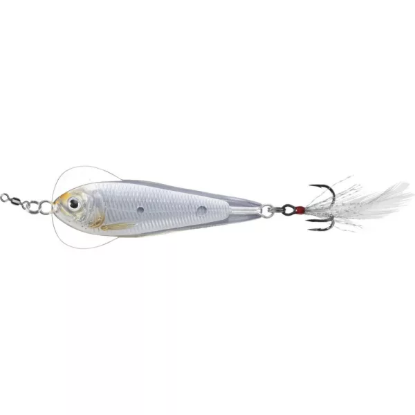 Livetarget Flutter Shad Jigging Spoon Silver-Pearl 6cm 21gr Lingură Ondulatoare