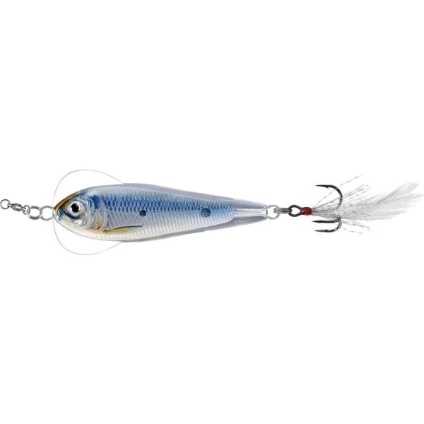 Livetarget Flutter Shad Jigging Spoon Silver-Blue 7cm 28gr Lingură Ondulatoare
