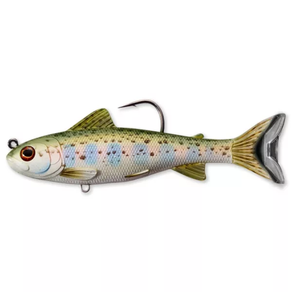 Livetarget Naluci înotătoare tip păstrăv Argintiu-Măsliniu 13,1cm 35gr Naluci de plastic