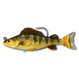   Livetarget Yellow Perch Swimbait Gold-Olive 11,3cm 21gr Momeală din Plastic