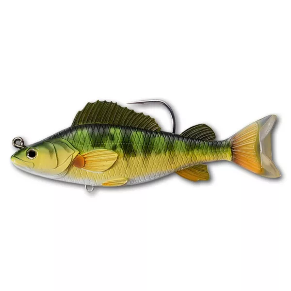 Livetarget Swimbait Biban Galben Galben-Verde 13,4cm 35gr Momeală din plastic