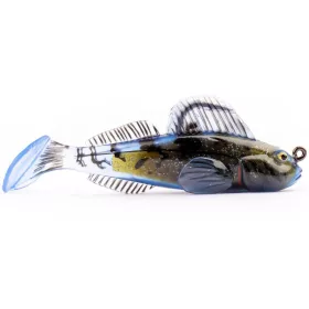   Livetarget Goby Paddletail Rigged Black-Blue 7,1cm 10gr Süllyedő Plasztik Csali