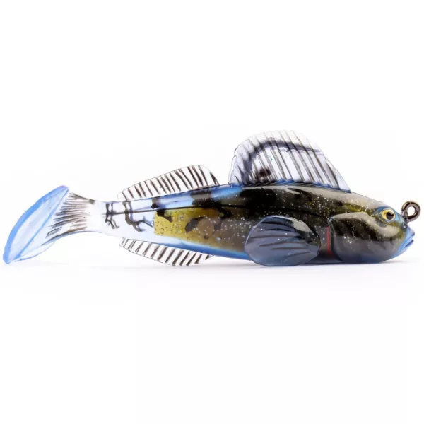 Livetarget Goby Paddletail Rigged Black-Blue 7,1cm 10gr Süllyedő Plasztik Csali